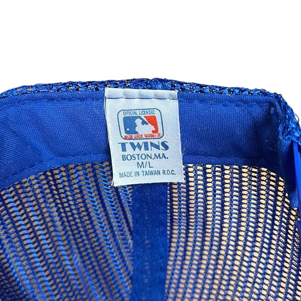 Vintage Twins Enterprise Chicago Cubs Blue Trucker Adjustable SnapBack Cap MLB